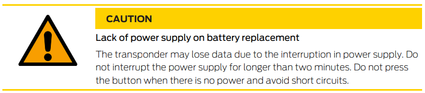 Key fob's battery replacement